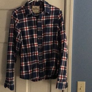 Hollister button-down flannel shirt